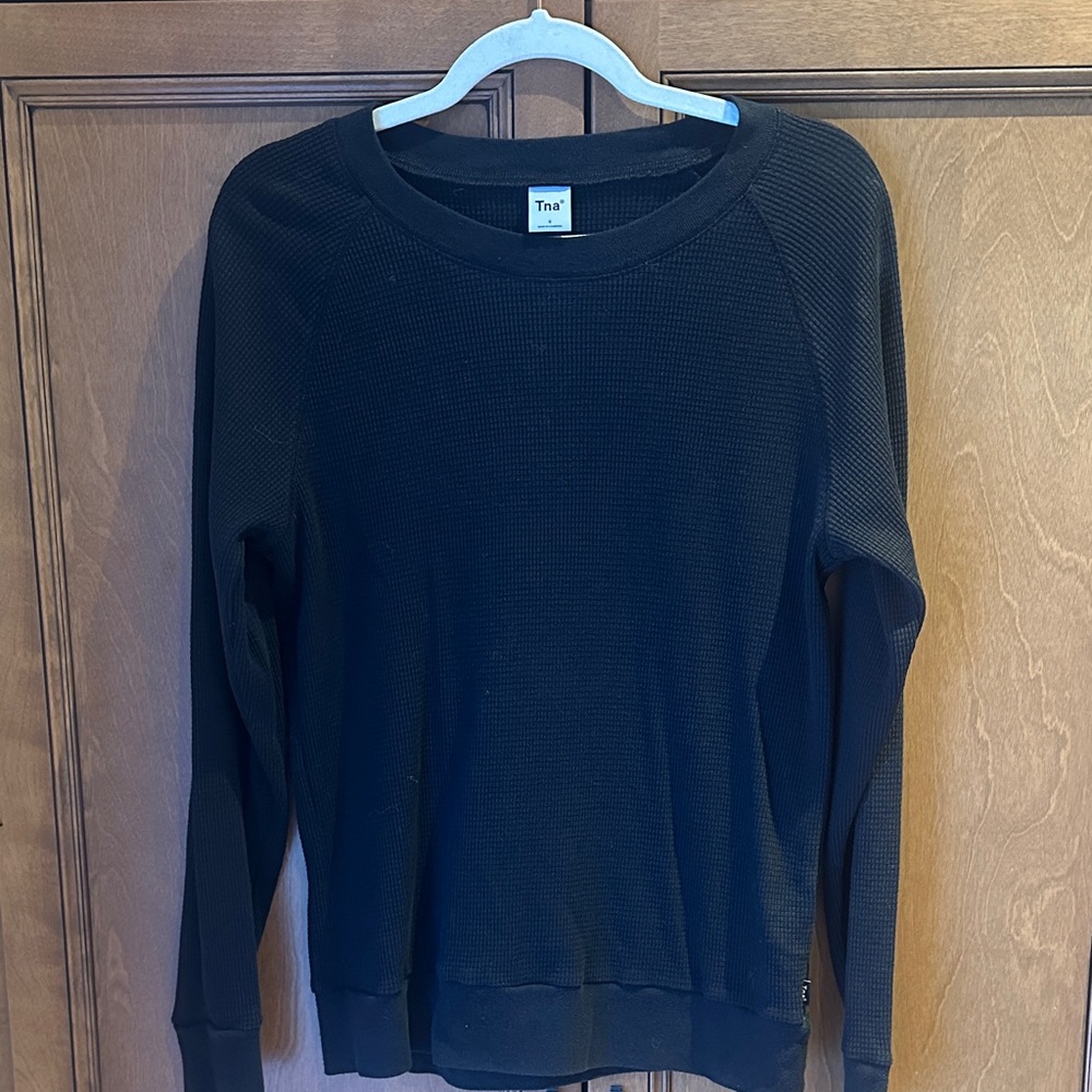 TNA Black Crew Neck Sweater
